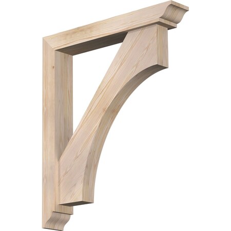 Ekena Millwork Westlake Traditional Smooth Bracket w/ Offset Brace, Douglas Fir, 5 1/2"W x 34"D x 40"H BKT0604X34X40WTL01SDF